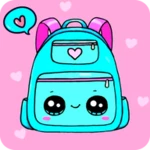 cute kawaii wallpapers android application logo